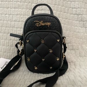 NWT Disney Originals 100 Black Mickey Crossbody Pouch Purse